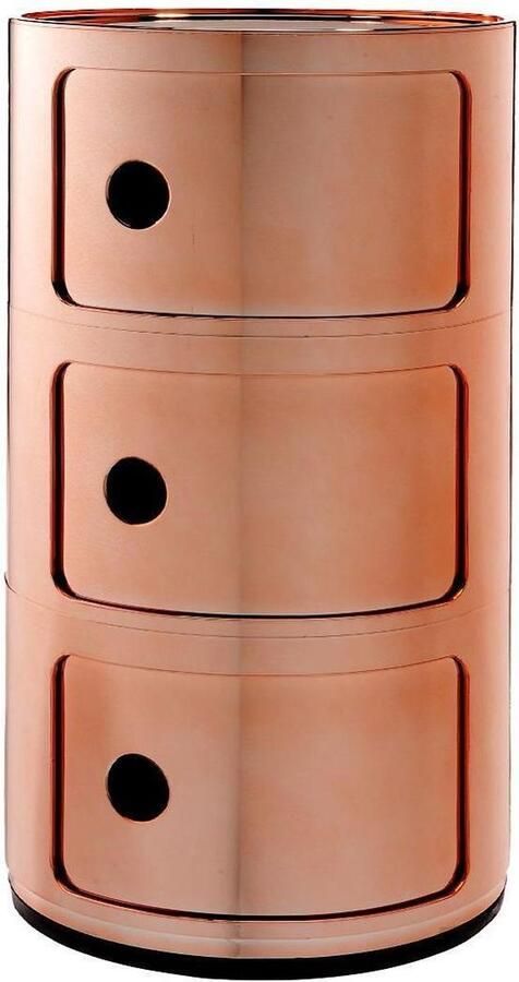 Kartell Componibili kast 3-deurs koper