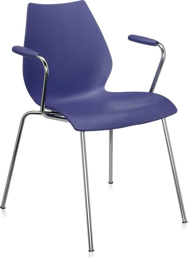 Kartell Maui Stoel Met Armleuningen Blauw