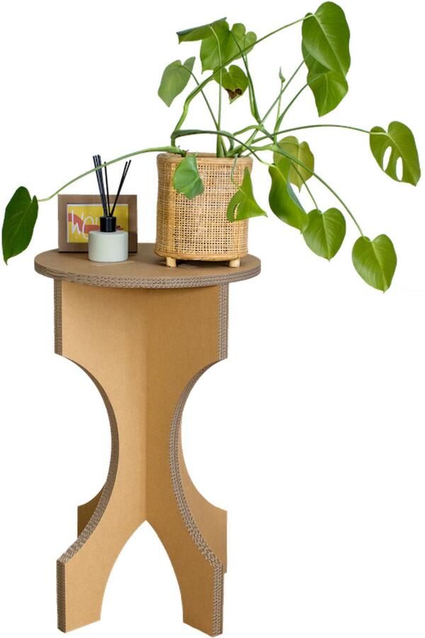 Kartent Kartonnen bijzettafel 50 x 50 x 80 cm