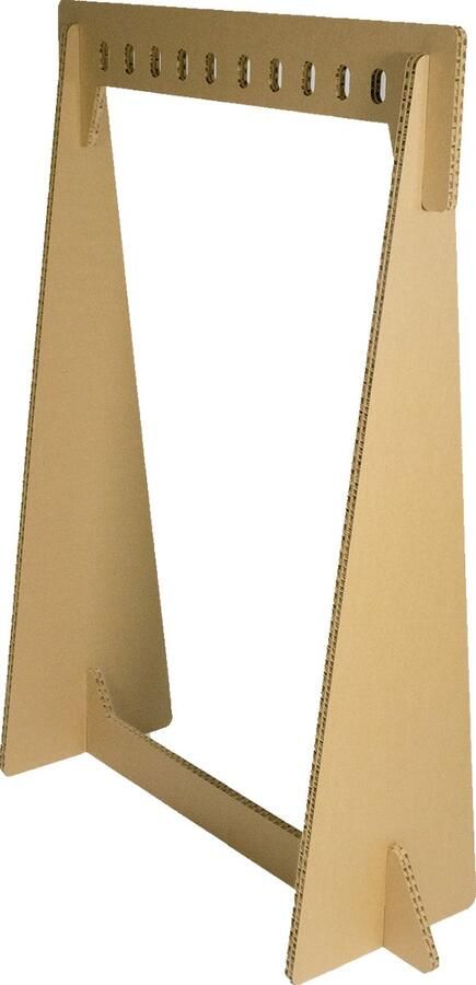 Kartent Kartonnen kledingrek Met 11 kledinghangers Geschikt voor 11 kledingstukken