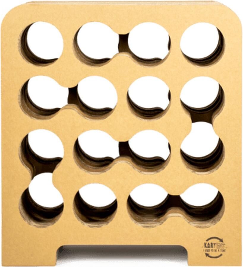 Kartent Kartonnen wijnrek golf Geschikt voor 16 flessen