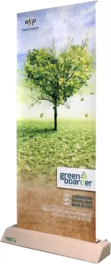 KarTent Kartonnen Roll-up Banner Met Print Duurzaam Karton