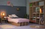 KarTent Kartonnen uitvouwbed 80 x 200 cm Opklapbaar bed Vouwbed Kartonnen meubels Met omranding 100% recyclebaar Logeerbed - Thumbnail 1