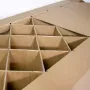 KarTent Kartonnen uitvouwbed 90 x 200 cm Opklapbaar bed Vouwbed Kartonnen meubels Met omranding 100% recyclebaar Logeerbed - Thumbnail 4