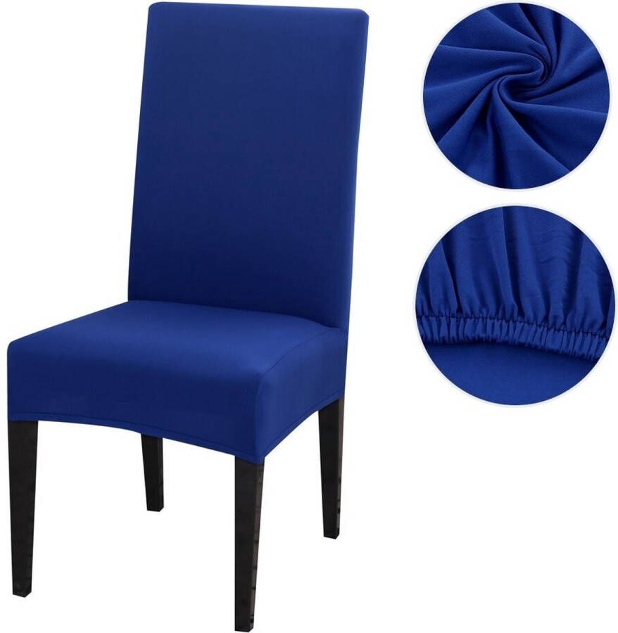 Kasey Products Kasey s Stoelhoes voor Eetkamerstoel Stretch Materiaal Universele Stoelhoezen 2 Stuks Aqua Blauw