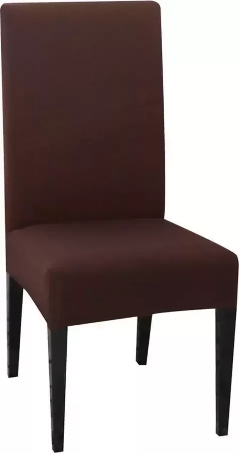 Kasey Products Kasey s Stoelhoes voor Eetkamerstoel Stretch Materiaal Universele Stoelhoezen 2 Stuks Bruin - Foto 2