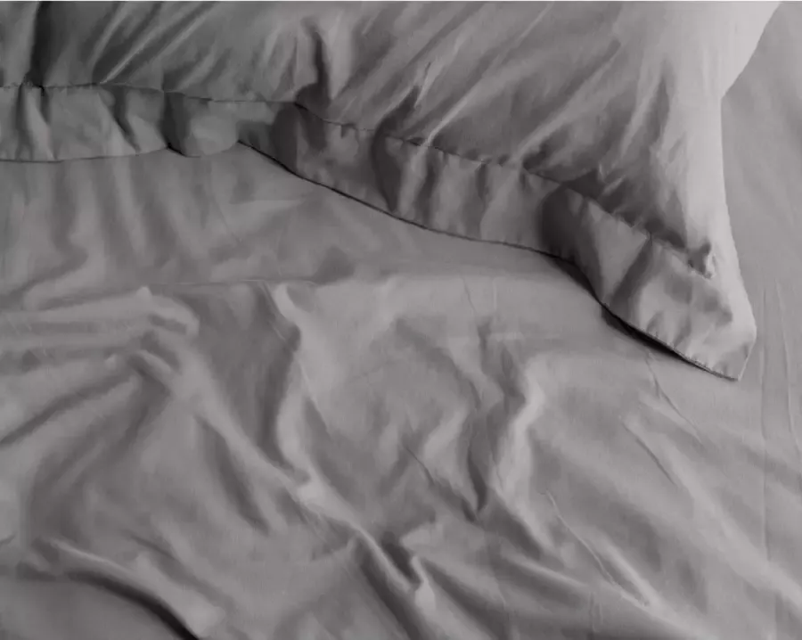 Cotton Satin Fitted Sheet Premium katoen satijn hoeslaken grijs 120x200 (twijfelaar) zacht en ademend luxe en chique uitstraling subtiele glans ideale pasvorm - Foto 2