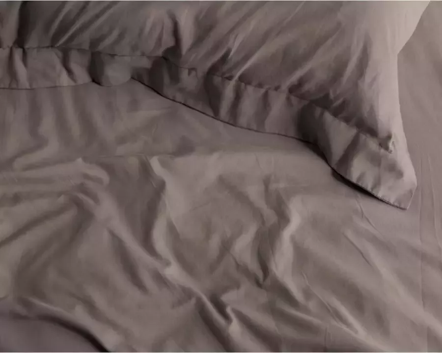 Cotton Satin Fitted Sheet Premium katoen satijn hoeslaken taupe 120x200 (twijfelaar) zacht en ademend luxe en chique uitstraling subtiele glans ideale pasvorm - Foto 2