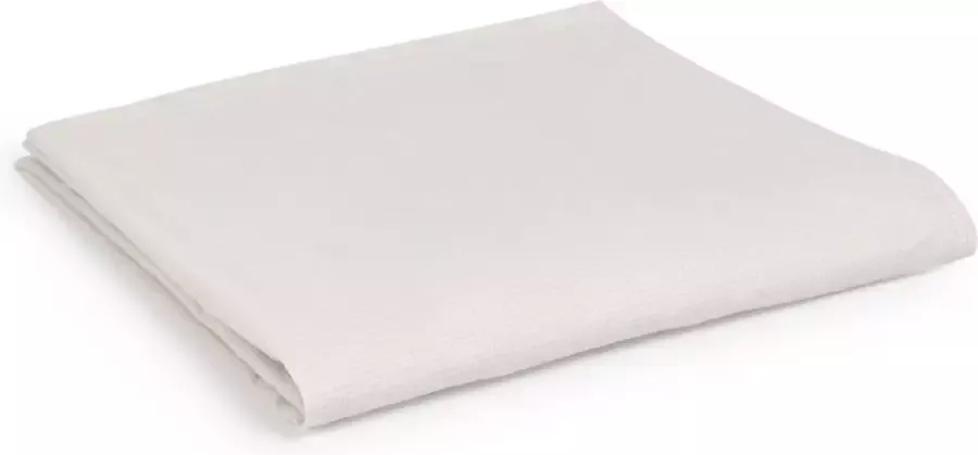 Kave Home Erlea gordijnen van wit ruitjes katoen en linnen 150 x 250