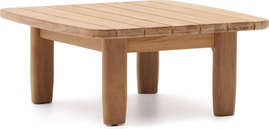 Kave Home Bijzettafel Tirant van FSC 100% massief teakhout 70 x 70 cm