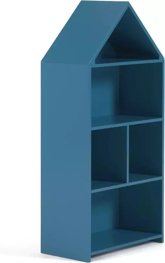 Kave Home Celeste kinderspeelhuis plank in blauw MDF 50 x 105 cm - Foto 1