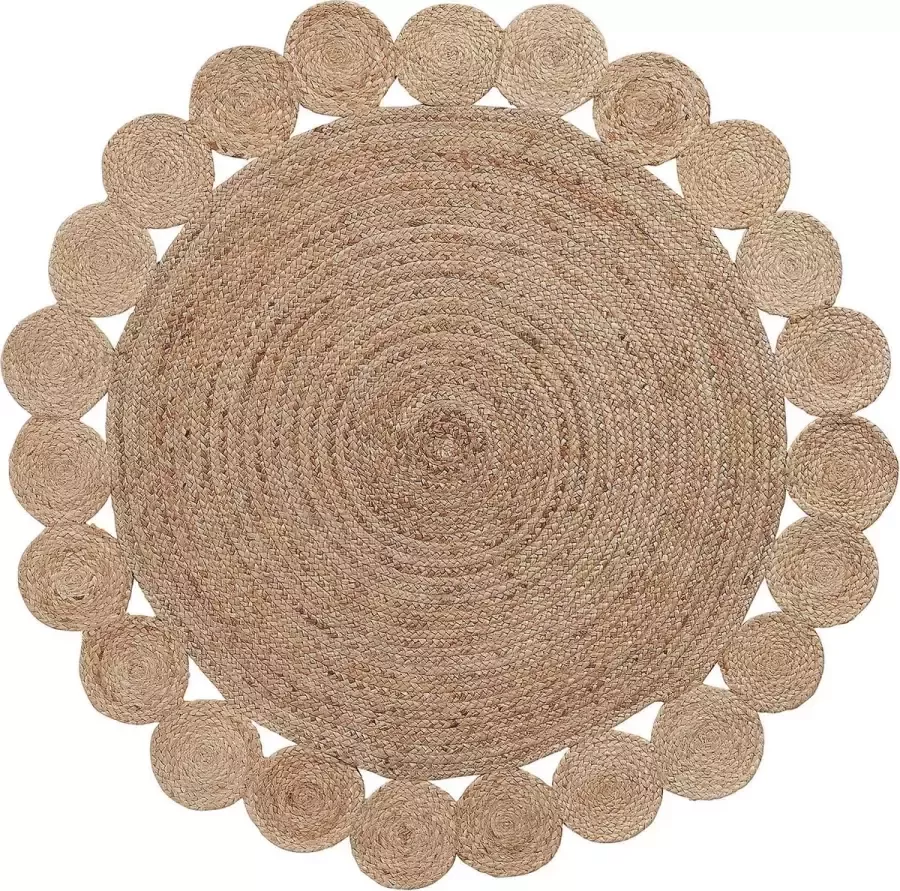 Kave Home Coss rond vloerkleed 100% jute Ø 150 cm - Foto 1