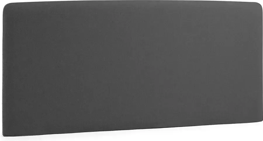Kave Home Dyla bedhoofdbord met afneembare hoes in zwart voor bed van 150 cm