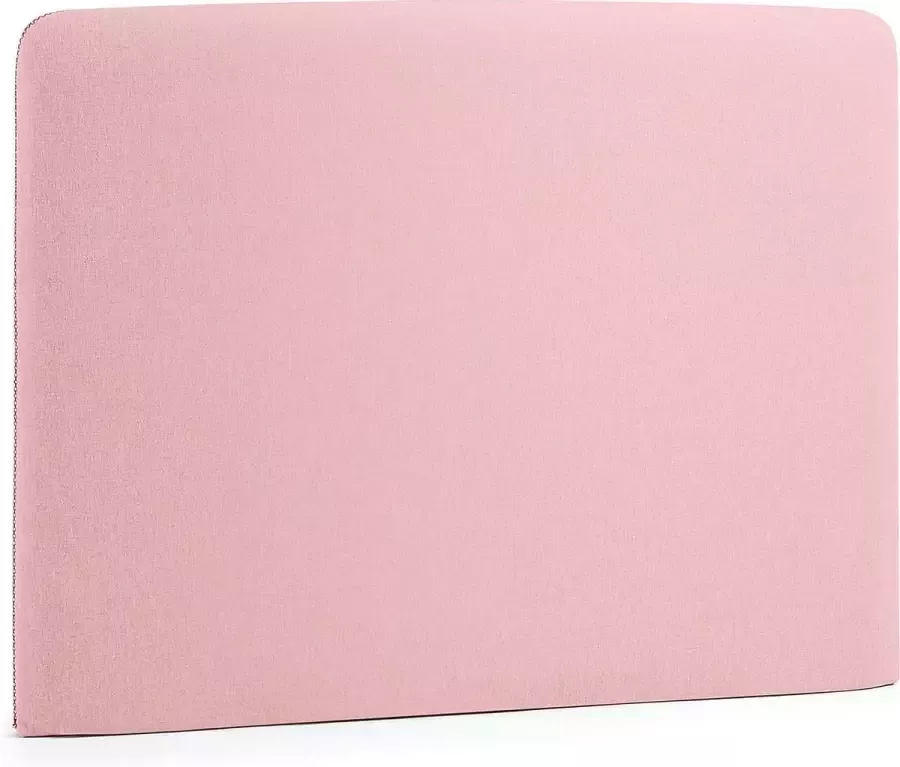 Kave Home Dyla hoofdbord met afneembare hoes in roze voor bedden van 90 cm - Foto 1