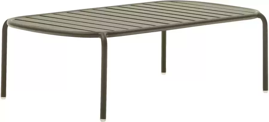 Kave Home Joncols outdoor salontafel in aluminium met groen gelakte afwerking Ø 110 x 62 cm - Foto 2