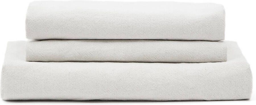 Kave Home Hoes voor 3-zitsbank Nora van ecru linnen en katoen