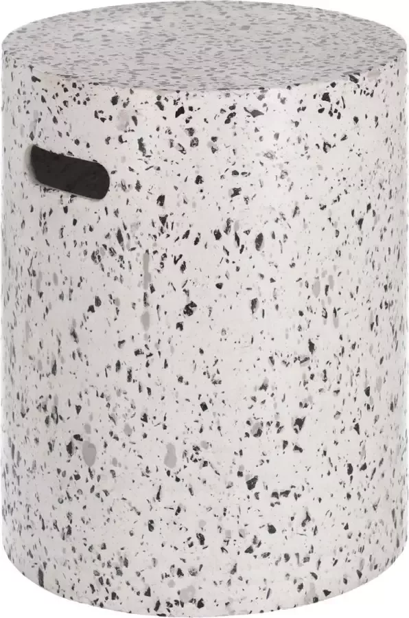 Kave Home Jenell kruk wit terrazzo Ø 35 cm