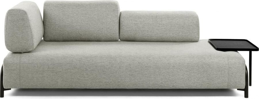 Kave Home 3-zitsbank Compo beige met groot dienblad 252 cm - Foto 2