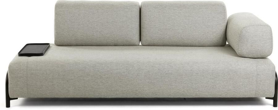 Kave Home 3-zitsbank Compo beige met klein dienblad 232 cm