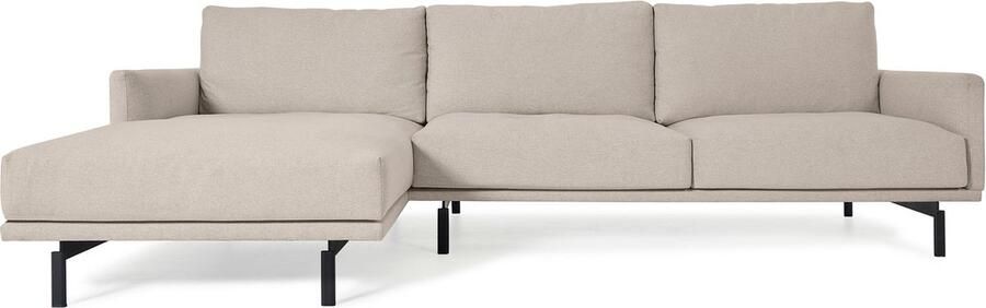 Kave Home 3-zitsbank Galene beige linkse chaise longue 254 cm - Foto 2