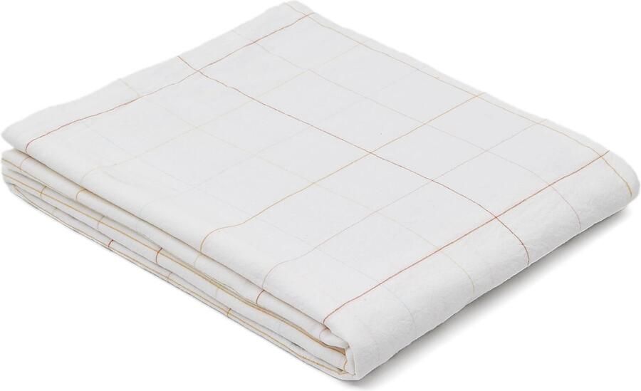 Kave Home Gekleurd tafelkleed Melis van 100% geruit katoen 150 x 250 cm
