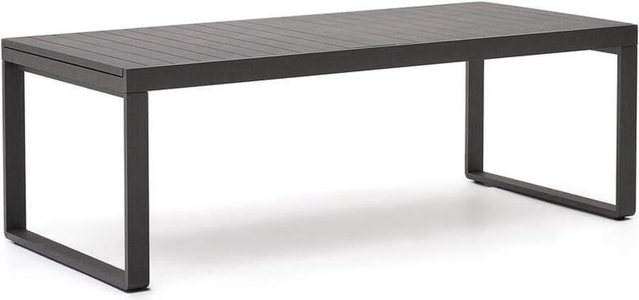 Kave Home Uitschuifbare Eettafel Galdana 220 340 x 100cm Donkergrijs