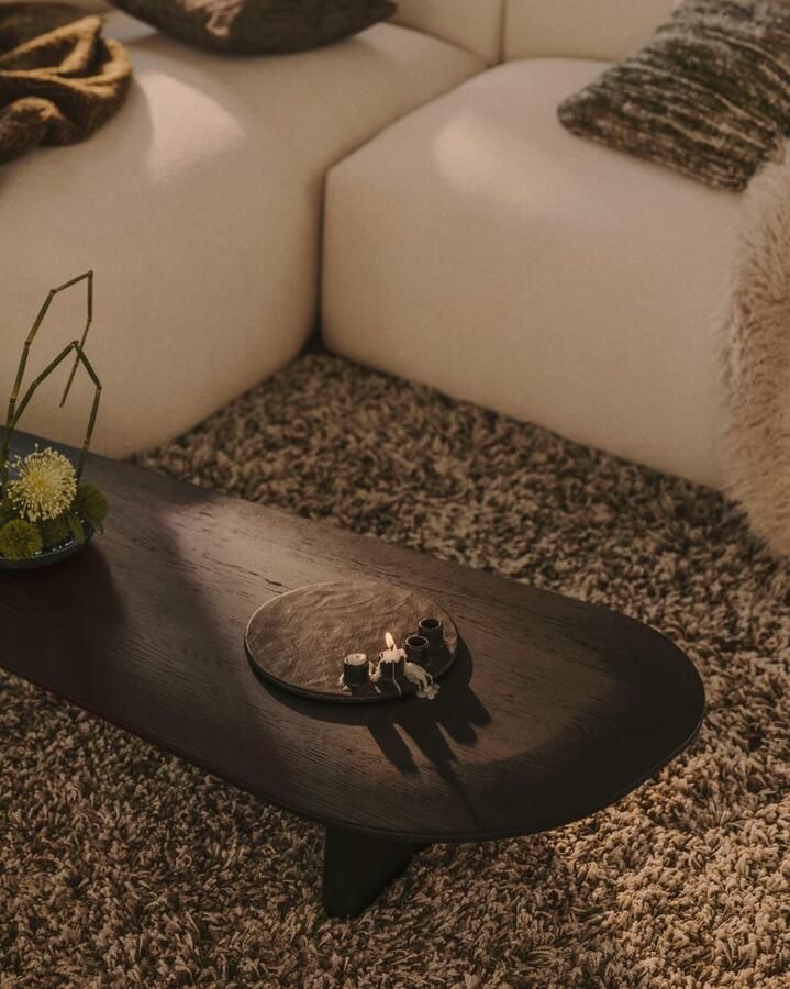 Kave Home Gride vloerkleed met pooleffect veelkleurig groen 200 x 300 cm