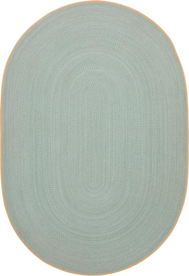 Kave Home Groen tapijt Soller van 100% PET Ø 160 x 230 cm