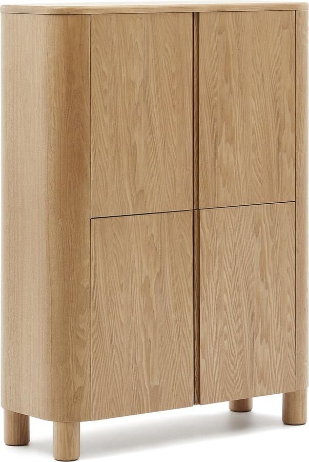 Kave Home Hoog dressoir Salaya van FSC Mix Credit essenmultiplex 100 x 134 cm - Foto 4