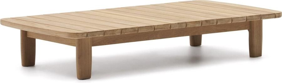 Kave Home Koffietafel Tirant van FSC 100% massief teakhout 140 x 70 cm