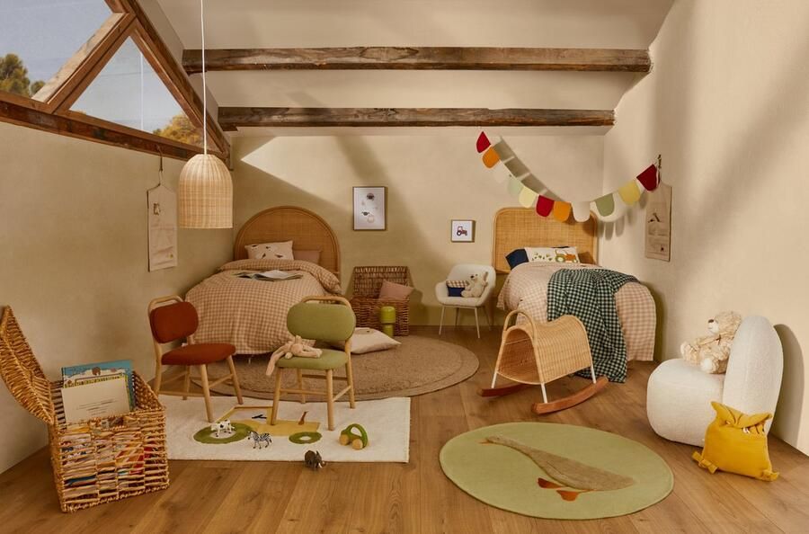 Kave Home Marely rond wollen vloerkleed beige Ø 200 cm