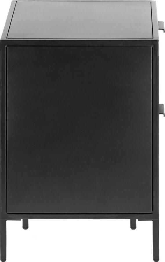 Kave Home Nachtkastje Shantay Zwart metaal 50 x 40cm - Foto 2