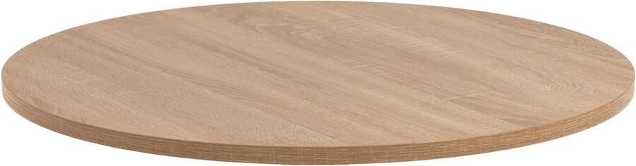 Kave Home Tiaret rond tafelblad in melamine met een natuurlijke afwerking Ø 70 cm