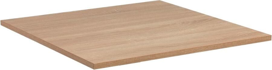 Kave Home Tiaret tafelblad in melamine met een natuurlijke afwerking 70 x 70 cm