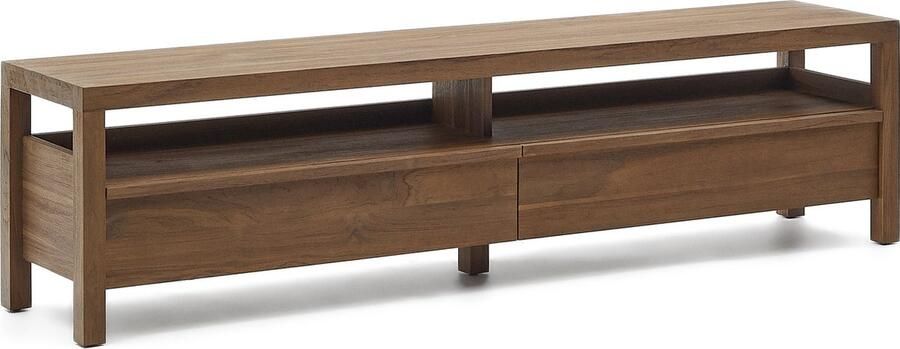 Kave Home TV-meubel Sashi van massief teakhout 200 x 40 cm - Foto 4
