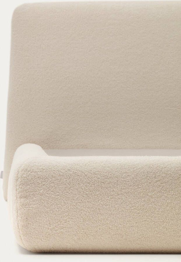 Kave Home Martina bedhoes in off-white boucle voor een matras van 180 x 200 cm - Foto 1