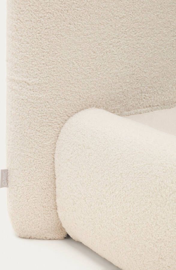 Kave Home Martina bedhoes in off-white boucle voor een matras van 90 x 200 cm - Foto 2