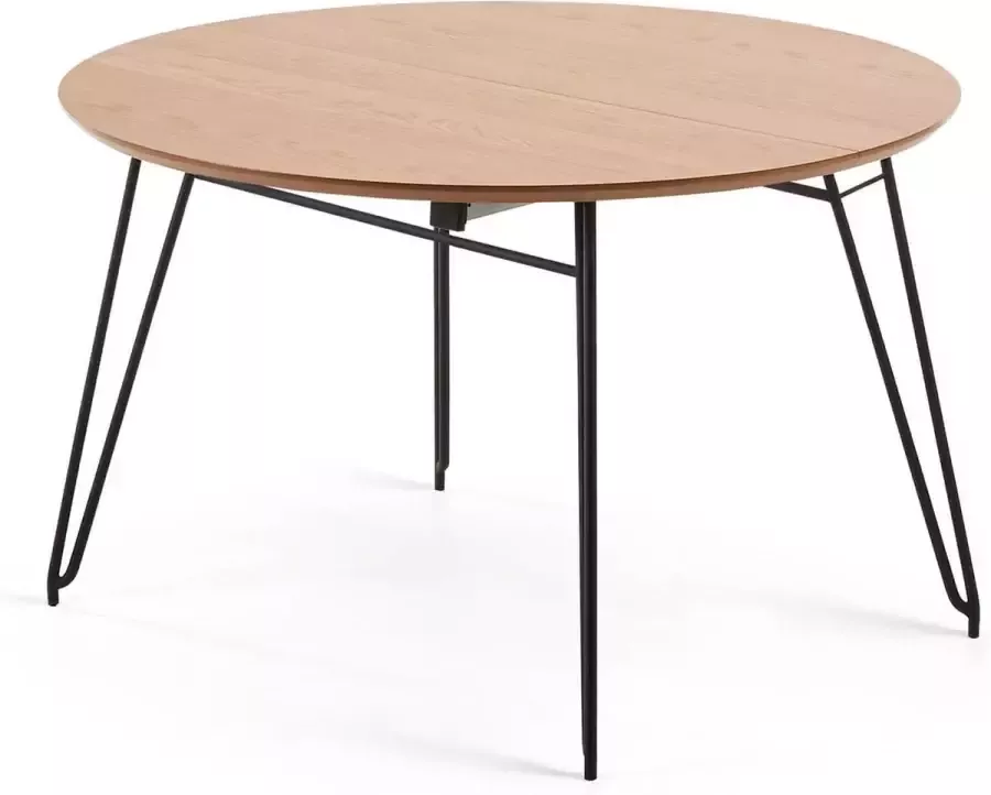Kave Home Novac ronde uitschuifbare tafel novac Ø 120 (200) x 75 cm (mtk0176) - Foto 2