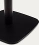 Kave Home Ronde hoge witte Dina-tafel van noothout met melamine en zwart gelakte metalen poot Ø 60 x - Thumbnail 2