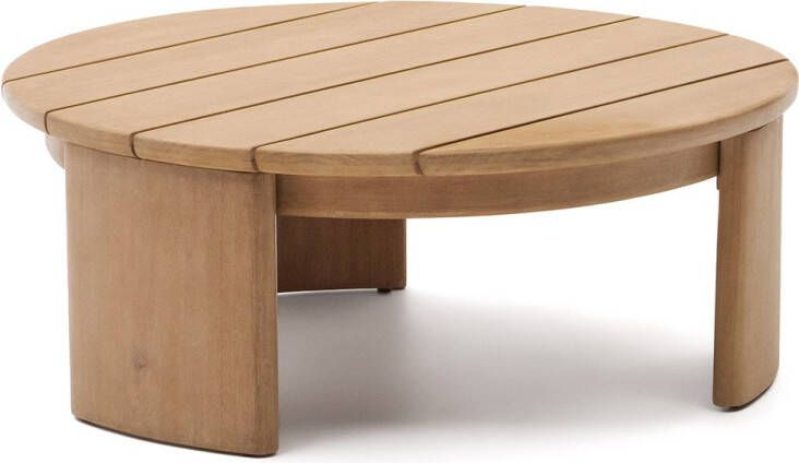 Kave Home Salontafel Xoriguer van FSC 100% massief eucalyptushout Ø95 cm