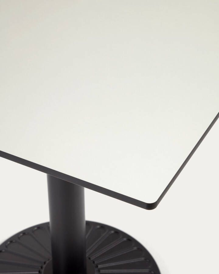 Kave Home Tiaret wit tafelblad voor buiten 68 x 68 cm - Foto 2