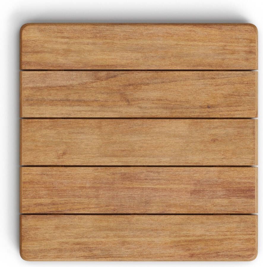 Kave Home Vierkant tafelblad Saura van acaciahout met een natuurlijke afwerking 70 x 70 cm FSC 100