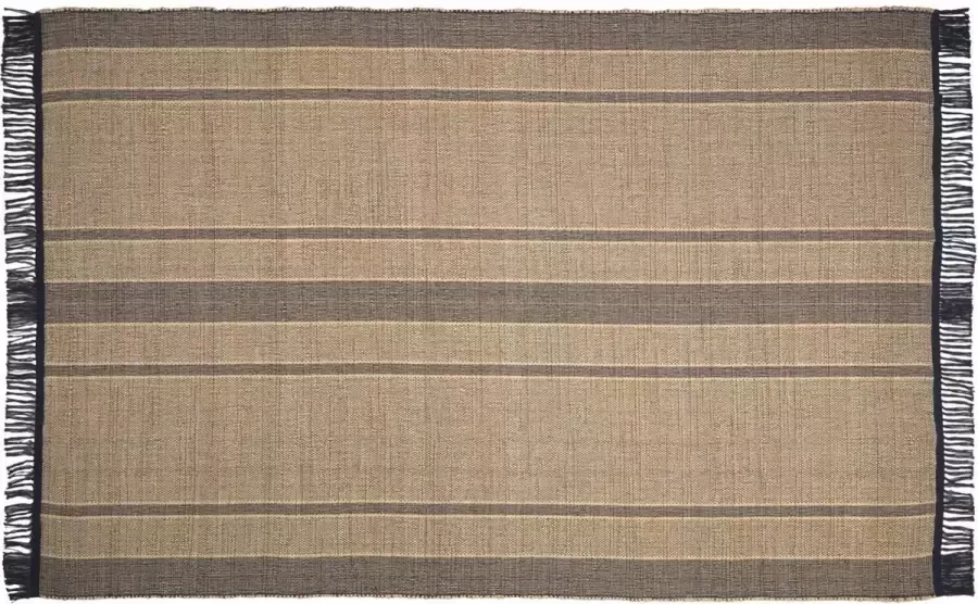 Kave Home Vloerkleed Brunilda zwart en bruin 200 x 300 cm