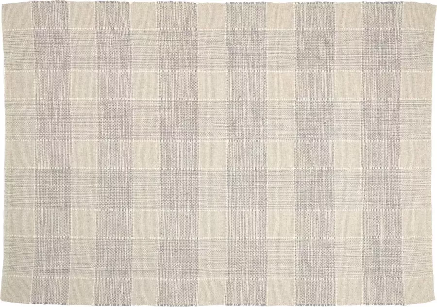 Kave Home Vloerkleed Donata beige en grijs gestreept 160 x 230 cm