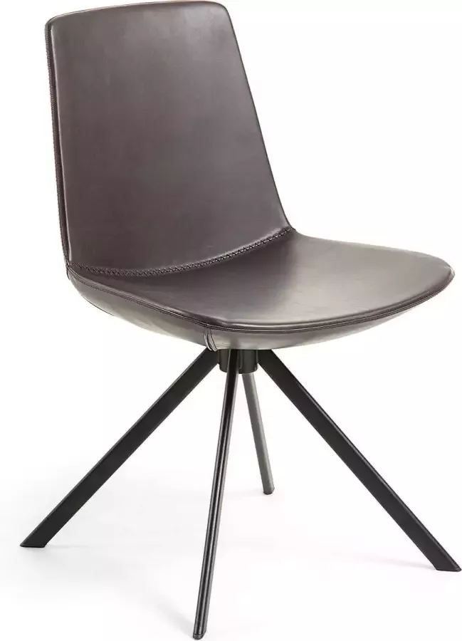 Kave Home Zeva stoel donkerbruin