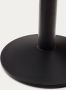 Kave Home Zwarte hoge Esilda-buitentafel met zwart gelakte metalen poot 60 x 60 x 96 cm - Thumbnail 2