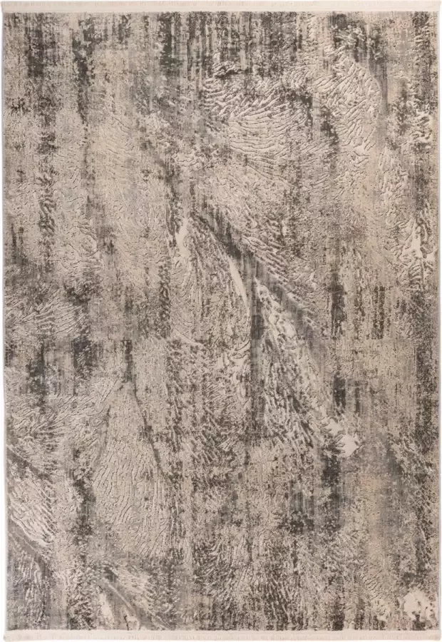 Kayoom Adeon Blauw geweven tapijt grijs 80 x 150 cm