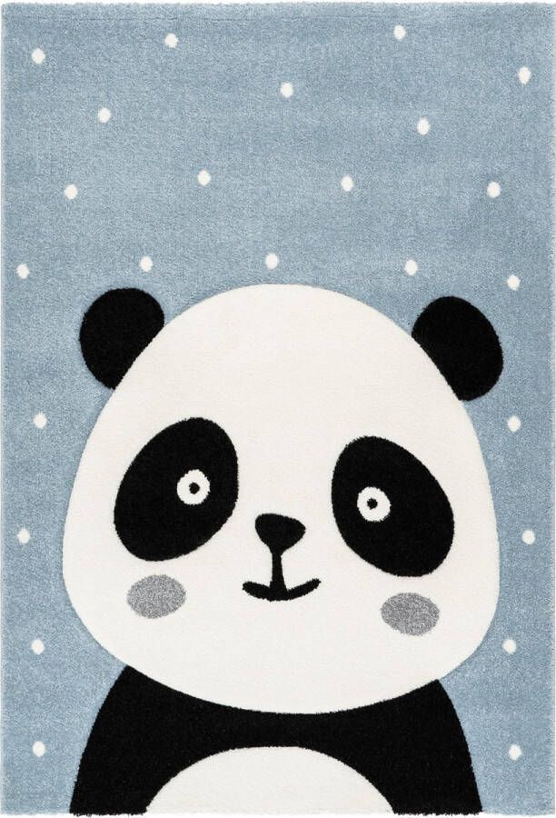 Kayoom Australia Madura Tapijt Vloerkleed Kinderkamer Speelmat Speelkleed 120x170cm Panda Blauw