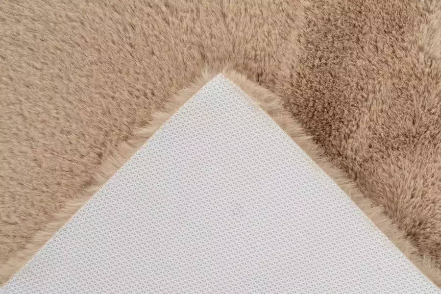 Kayoom Badkamer tapijt wasbaar beige 50 x 90 cm