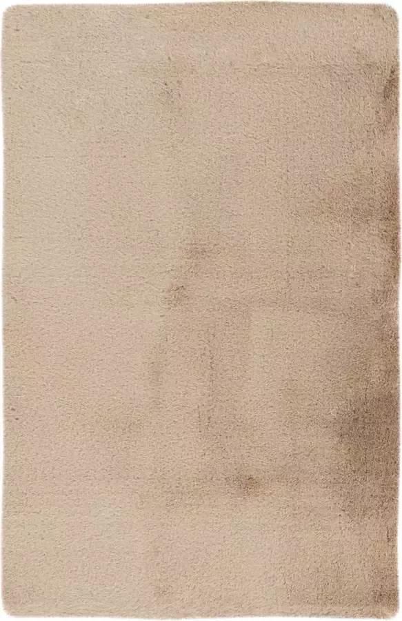 Kayoom Badkamer tapijt wasbaar beige 65 x 100 cm